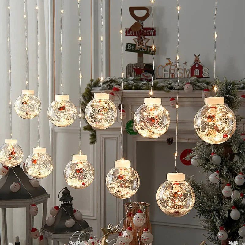 Festive Ball LED String Lights for Christmas Decoration