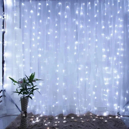 Monzzi Christmas LED Light Curtain for Festive Decor