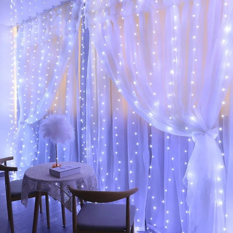 Monzzi Christmas LED Light Curtain for Festive Decor