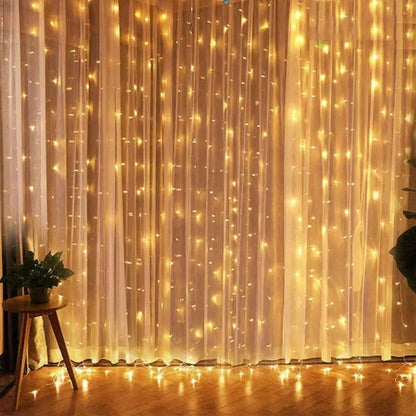 Monzzi Christmas LED Light Curtain for Festive Decor