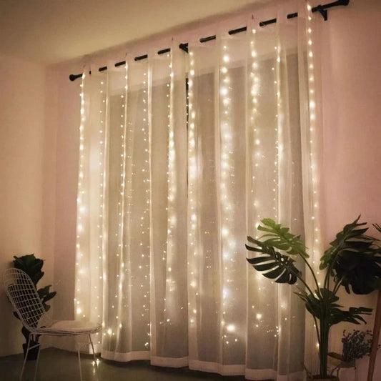 Monzzi Christmas LED Light Curtain for Festive Decor