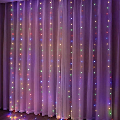 Monzzi Christmas LED Light Curtain for Festive Decor