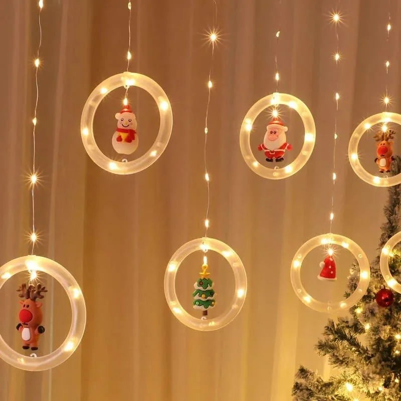 Monzzi Christmas LED Light Curtain for Festive Decor