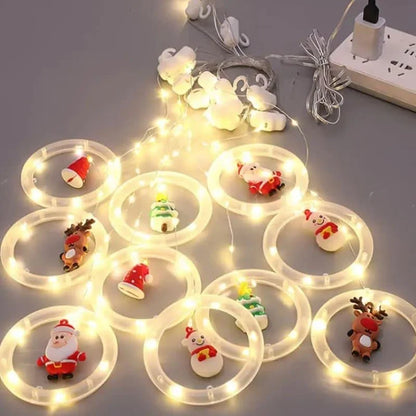 Monzzi Christmas LED Light Curtain for Festive Decor