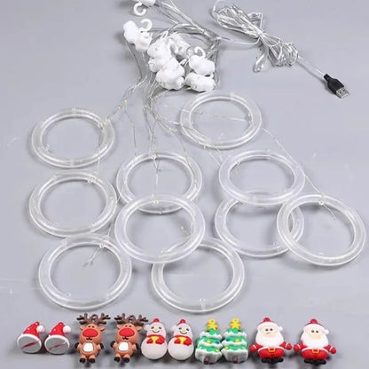 Monzzi Christmas LED Light Curtain for Festive Decor