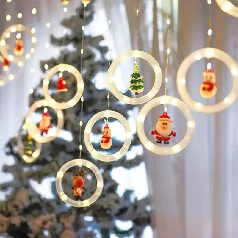 Monzzi Christmas LED Light Curtain for Festive Decor