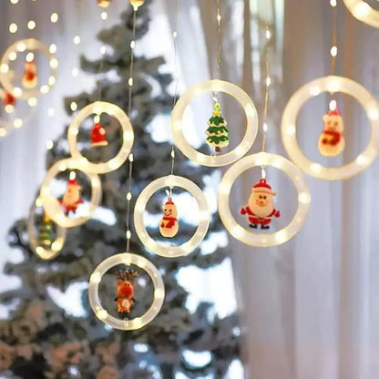 Monzzi Christmas LED Light Curtain for Festive Decor