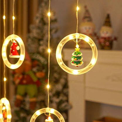Monzzi Christmas LED Light Curtain for Festive Decor