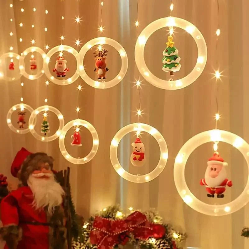 Monzzi Christmas LED Light Curtain for Festive Decor