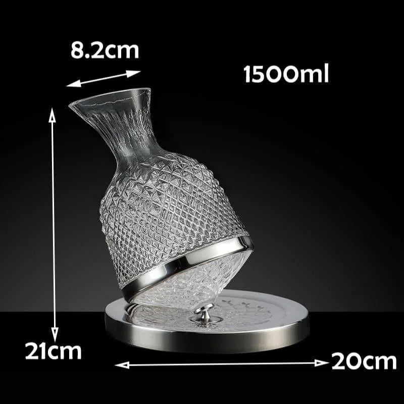 1500ml Monzzi Crystal Glass Wine Decanter for Enhanced Aeration