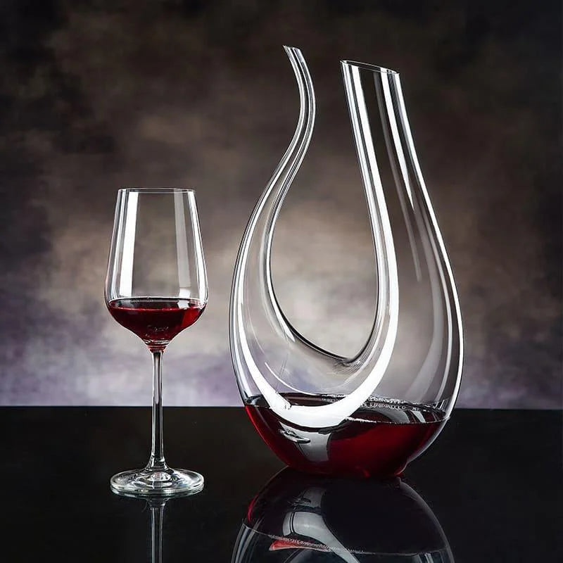 1500ml Monzzi Swan-Design Glass Wine Decanter