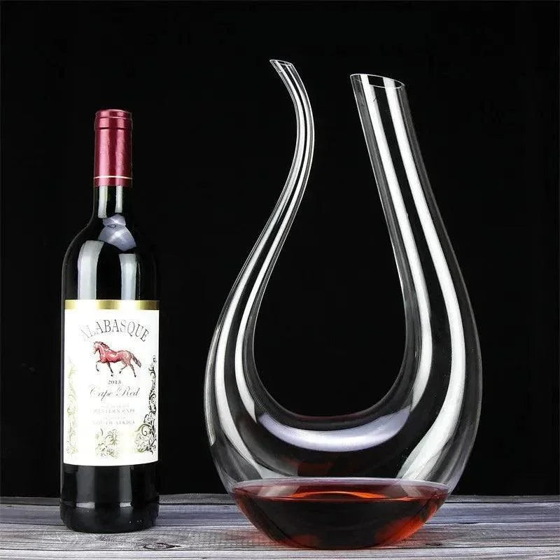 1500ml Monzzi Swan-Design Glass Wine Decanter