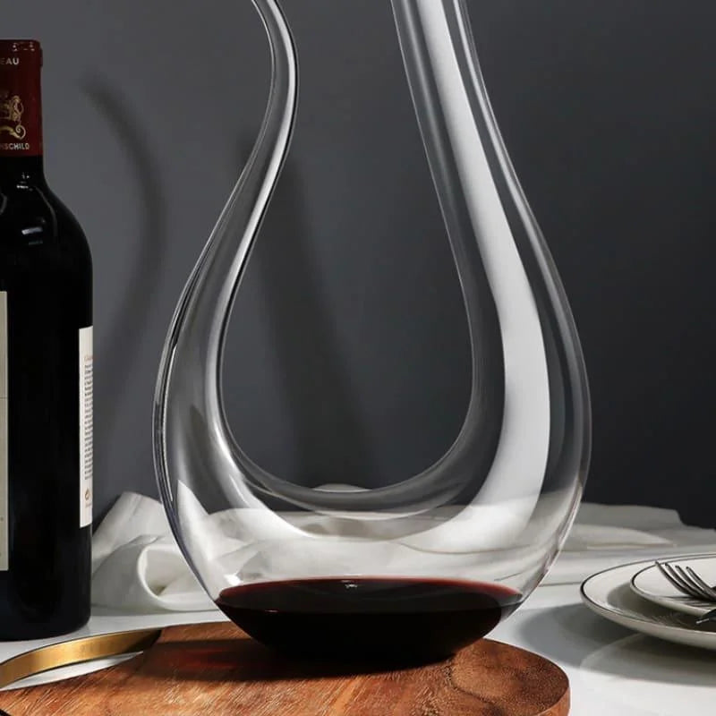 1500ml Monzzi Swan-Design Glass Wine Decanter