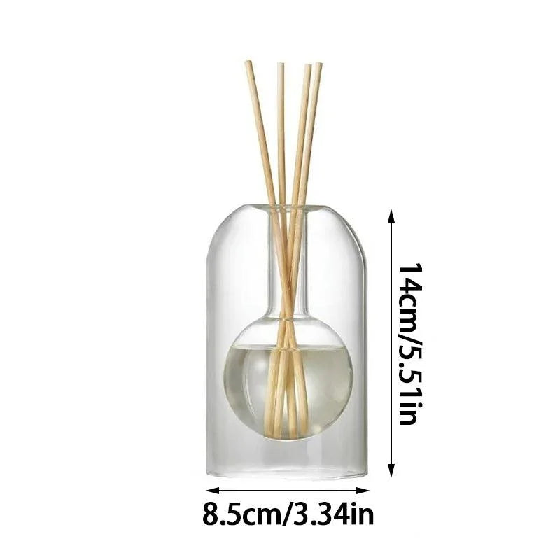 Minimalist Transparent Glass Aromatherapy Diffuser for Elegant Home Decor