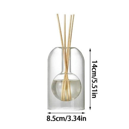 Minimalist Transparent Glass Aromatherapy Diffuser for Elegant Home Decor