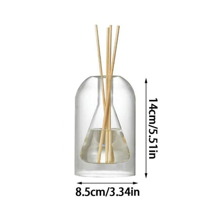 Minimalist Transparent Glass Aromatherapy Diffuser for Elegant Home Decor