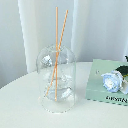 Minimalist Transparent Glass Aromatherapy Diffuser for Elegant Home Decor