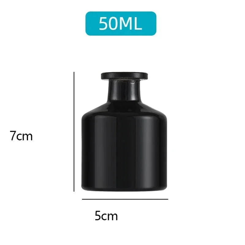 Monzzi Decorative Glass Bottle Essential Oil Diffuser with Reeds