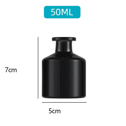 Monzzi Decorative Glass Bottle Essential Oil Diffuser with Reeds