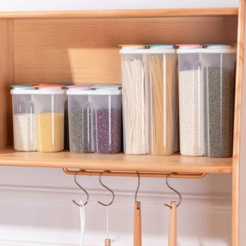 4-Compartment Food and Cereal Dispenser for Kitchen Organization