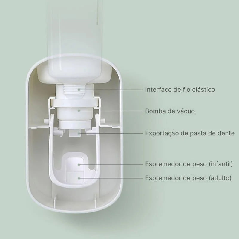 Space-Saving Automatic Toothpaste Dispenser for Bathroom by Monzzi