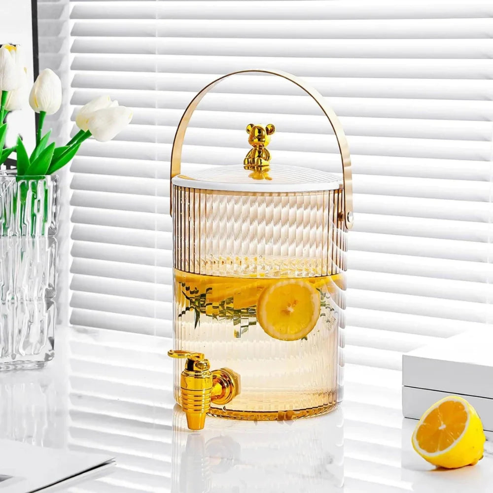 Monzzi 3.6L Clear Drink Dispenser with Convenient Portable Handle