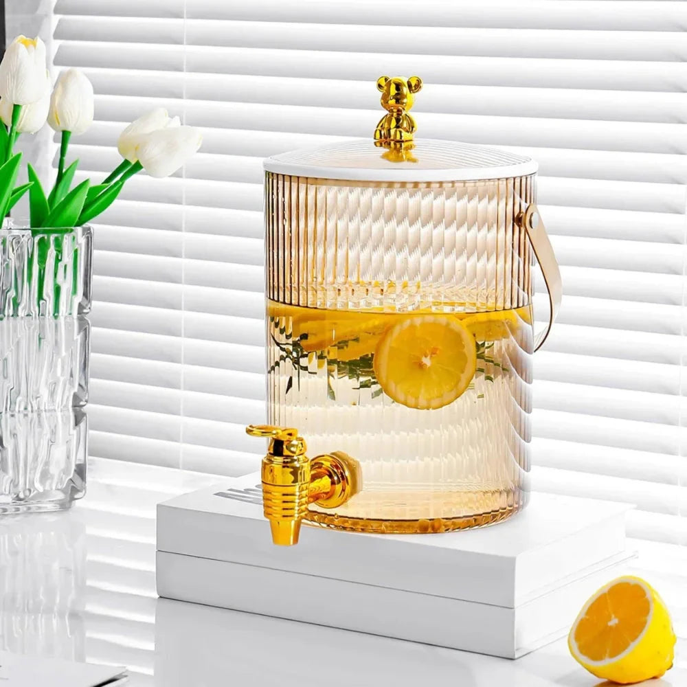 Monzzi 3.6L Clear Drink Dispenser with Convenient Portable Handle
