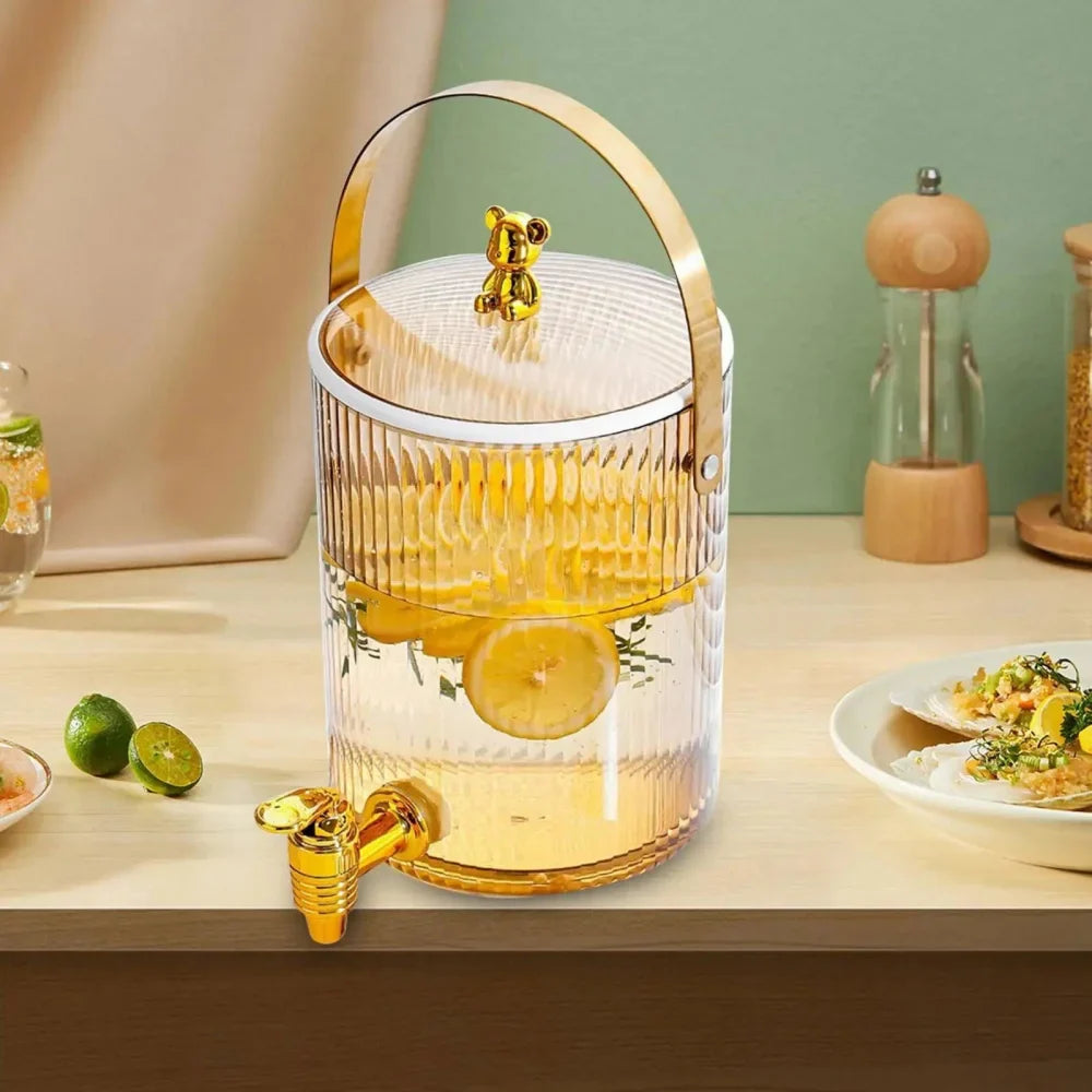 3.6L Clear Beverage Dispenser with Portable Handle by Monzzi