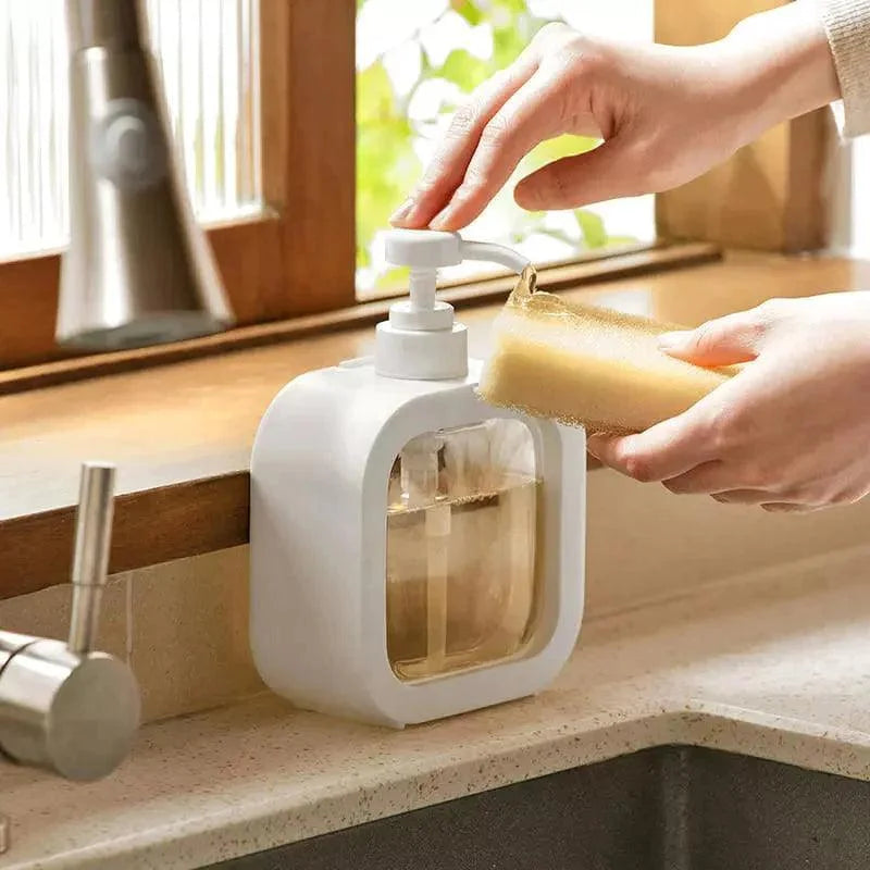 Sturdy ABS Liquid Soap Dispenser for Bathroom and Kitchen by Monzzi
