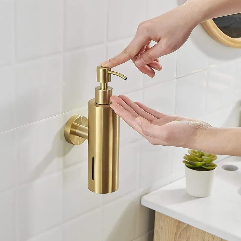 Stainless Steel Liquid Soap Dispenser for Bathroom and Kitchen by Monzzi