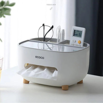 Monzzi Bathroom Tissue and Paper Dispenser with Versatile Storage Compartment