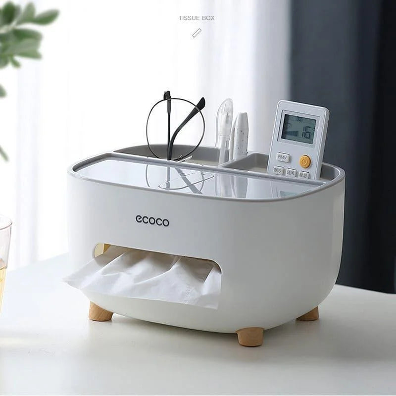 Monzzi Bathroom Tissue and Paper Dispenser with Versatile Compartment