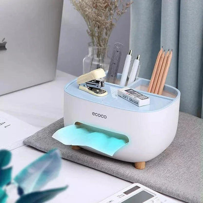 Monzzi Bathroom Tissue and Paper Dispenser with Versatile Storage Compartment