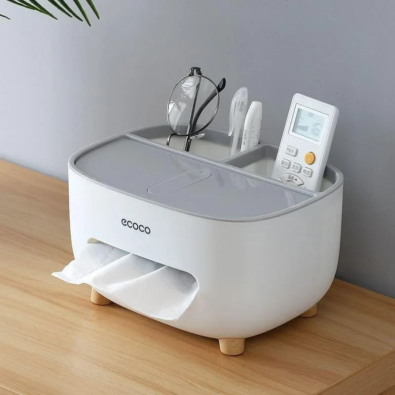 Monzzi Bathroom Tissue and Paper Dispenser with Versatile Storage Compartment