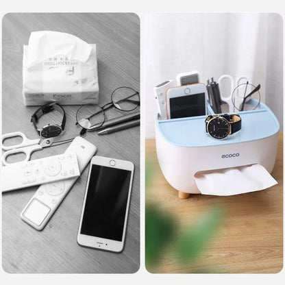 Monzzi Bathroom Tissue and Paper Dispenser with Versatile Storage Compartment