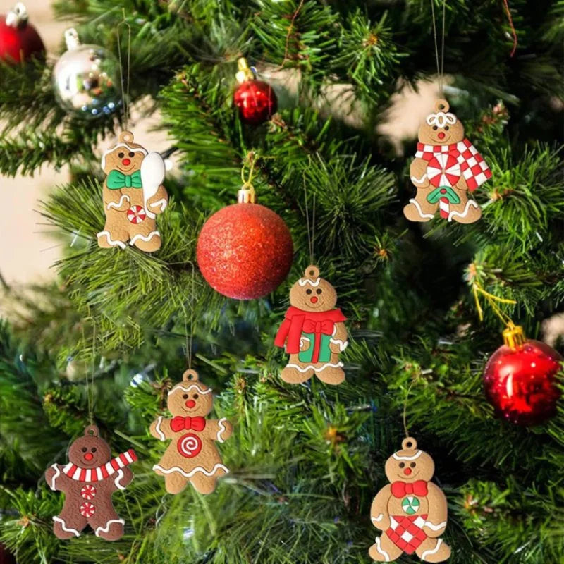 Set of 12 Cookie-Shaped Christmas Ornaments by Monzzi