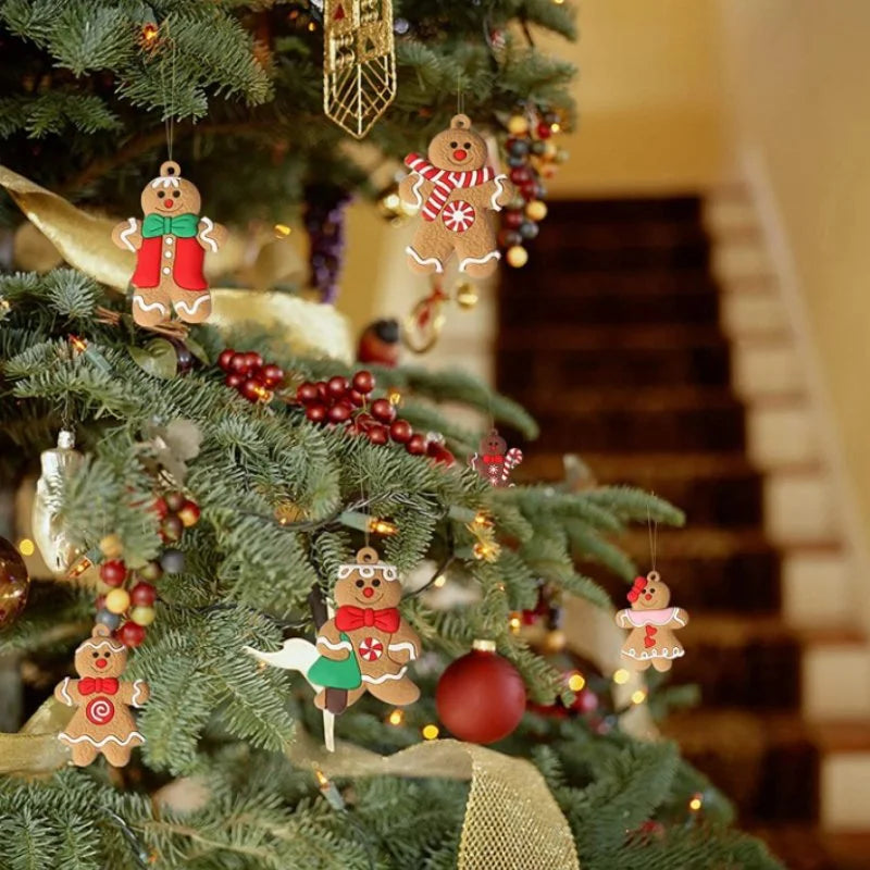 Set of 12 Cookie-Shaped Christmas Ornaments by Monzzi
