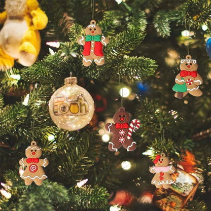 Set of 12 Cookie-Shaped Christmas Ornaments by Monzzi