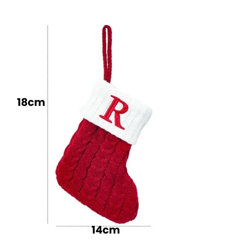 Alphabet Letters Christmas Stocking Decorations by Monzzi