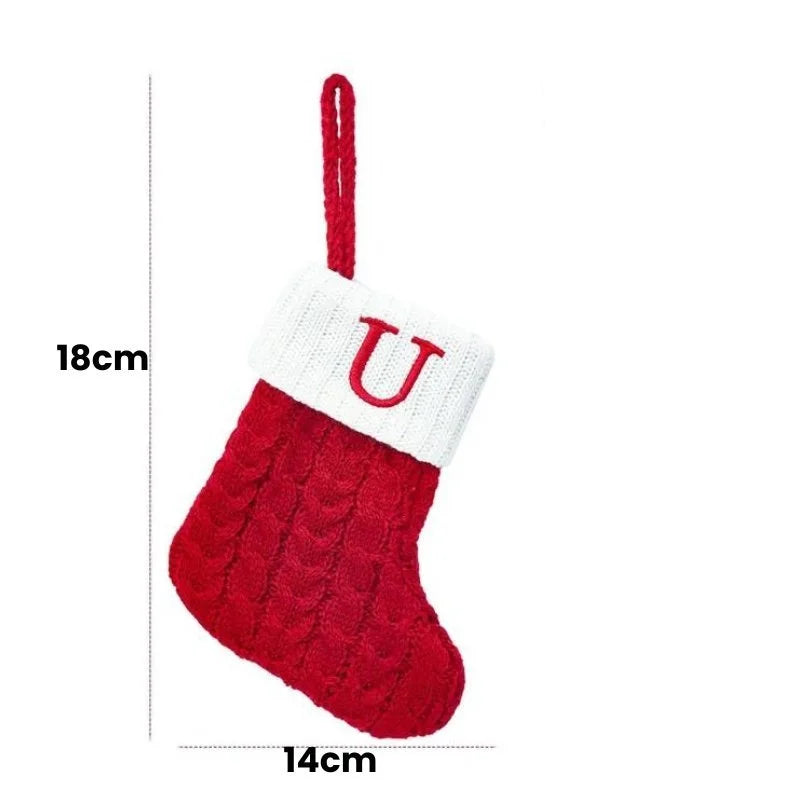 Alphabet Letters Christmas Stocking Decorations by Monzzi