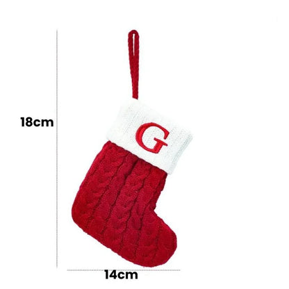 Alphabet Letters Christmas Stocking Decorations by Monzzi