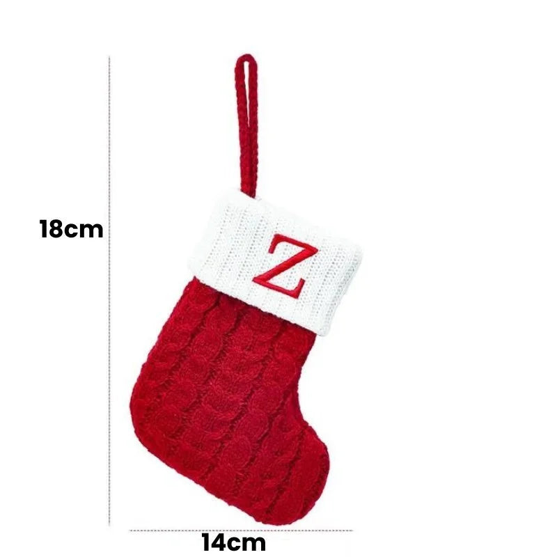 Alphabet Letters Christmas Stocking Decorations by Monzzi