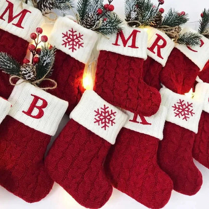 Alphabet Letters Christmas Stocking Decorations by Monzzi