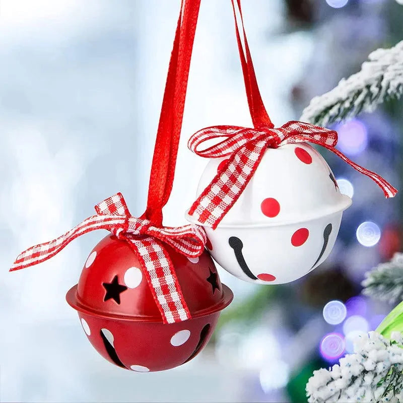 Monzzi Metal Christmas Ornaments Featuring Bells and Snowflakes