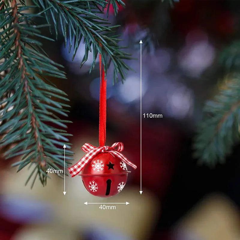 Monzzi Metal Christmas Ornaments Featuring Bells and Snowflakes
