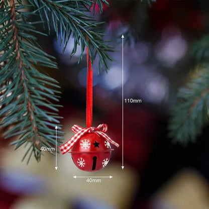 Monzzi Metal Christmas Ornaments Featuring Bells and Snowflakes