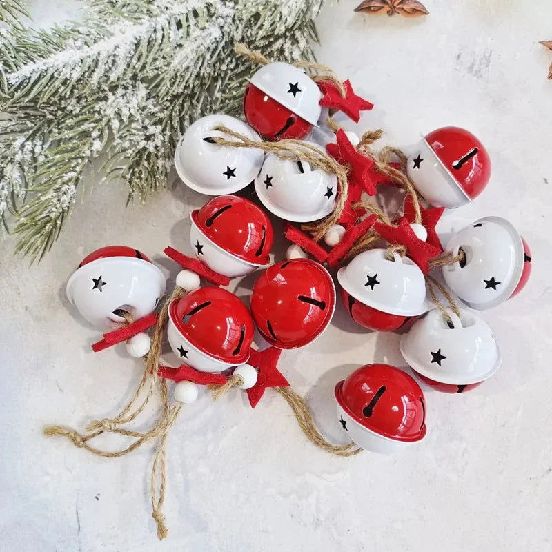 Monzzi Metal Christmas Ornaments Featuring Bells and Snowflakes