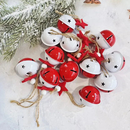 Monzzi Metal Christmas Ornaments Featuring Bells and Snowflakes