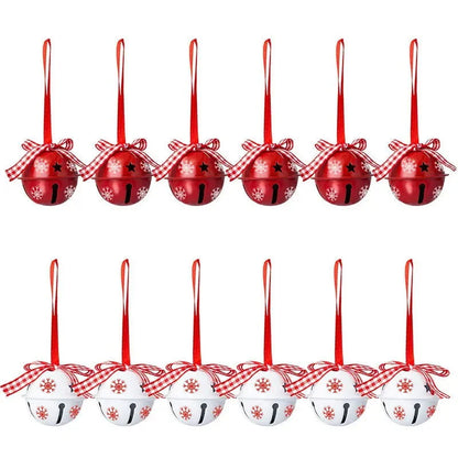 Monzzi Metal Christmas Ornaments Featuring Bells and Snowflakes