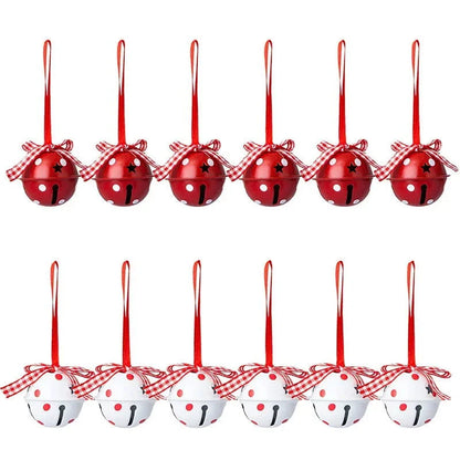 Monzzi Metal Christmas Ornaments Featuring Bells and Snowflakes